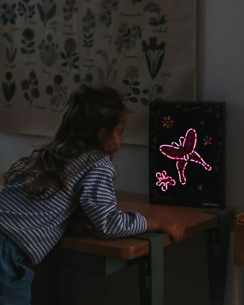 Kidywolf Kidyneon Creative Kit - Pink - Create and Light Up Your Ideas Draw And Color