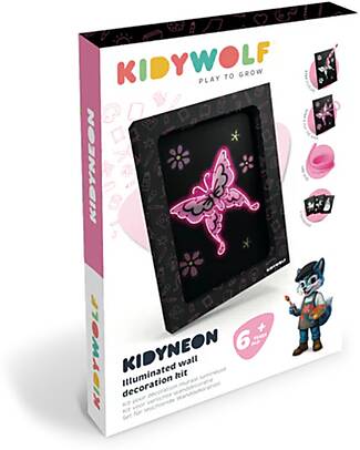 Kidywolf Kidyneon Creative Kit - Pink - Create and Light Up Your Ideas Draw And Color