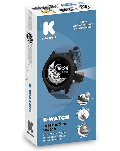 Kidywolf Kidywatch Multifunction Smartwatch - Blue - Smart Watch with Interactive Features Watches
