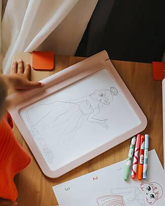 Kidywolf Light Drawing and Writing Board - Pink - Creativity and Fun for Kids - 5+ years Draw And Color