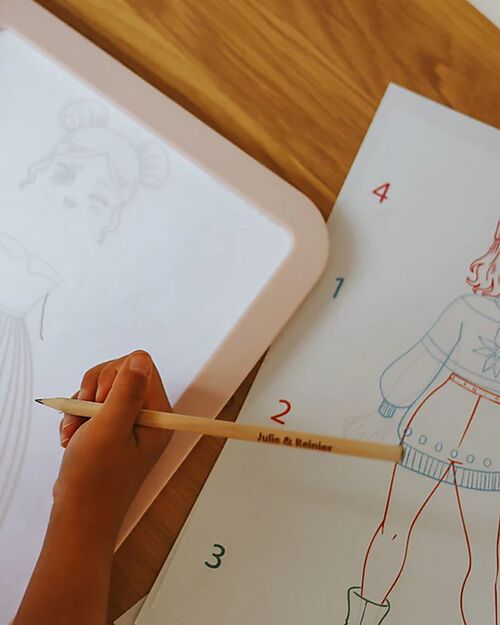 Kidywolf Light Drawing and Writing Board - Pink - Creativity and Fun for Kids - 5+ years Draw And Color