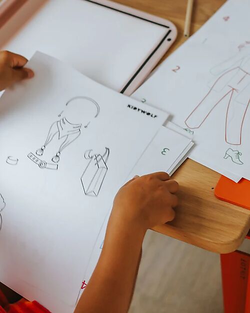 Kidywolf Light Drawing and Writing Board - Pink - Creativity and Fun for Kids - 5+ years Draw And Color