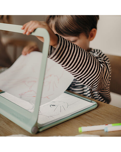 Kidywolf Light Drawing and Writing Tablet - 4 Neon Marker Kit - USB-C Charging Drawing Boards