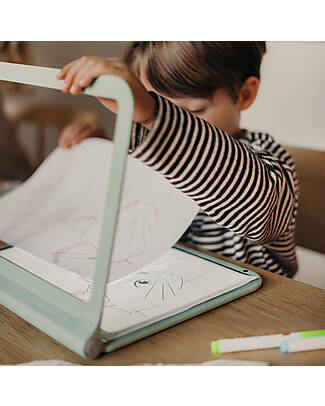 Kidywolf Light Drawing and Writing Tablet - 4 Neon Marker Kit - USB-C Charging Drawing Boards