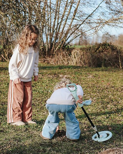 Kidywolf Metal Detector with Telescopic Arm - Green - Easy and Fun Exploration Tool - 6+ years Outdoor Games and Toys_