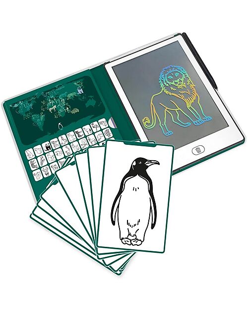 Kidywolf Mini Digital Drawing Tablet - Animals Around the World - 4+ Years Draw And Color