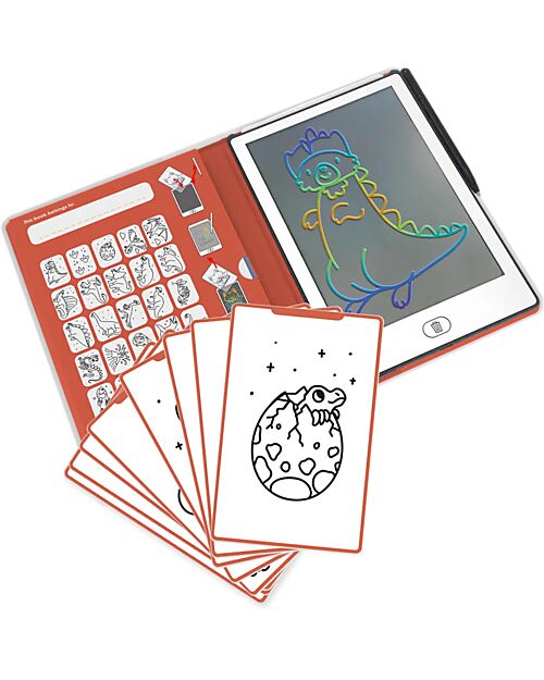 Kidywolf Mini Digital Drawing Tablet - Dinosaurs - 4+ Years Draw And Color