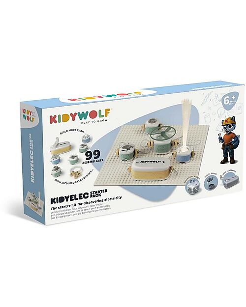 Kidywolf My First Electricity Kit - 11 Pieces - 6+ Years STEM toys