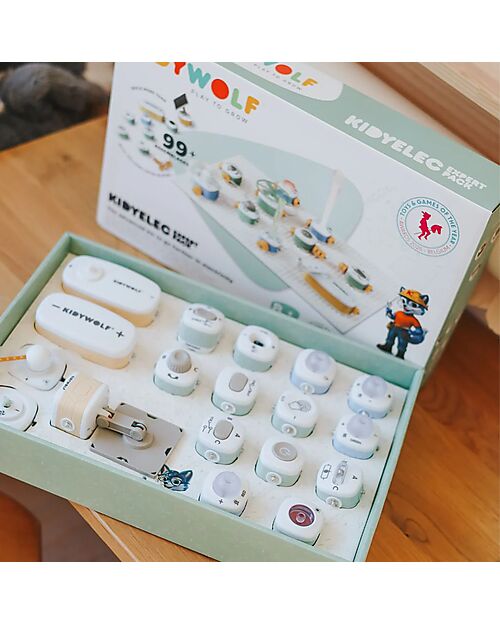 Kidywolf My First Electricity Kit - 18 Pieces - Discover the World of Energy STEM toys