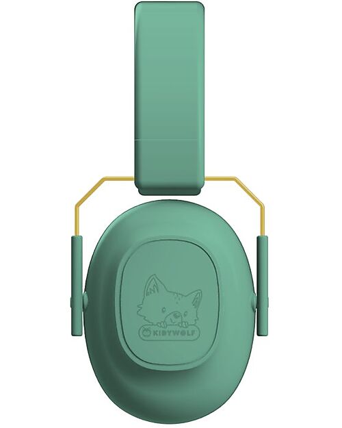 Kidywolf Noise Cancelling Headphones - Green - Adjustable Headband Audio Players