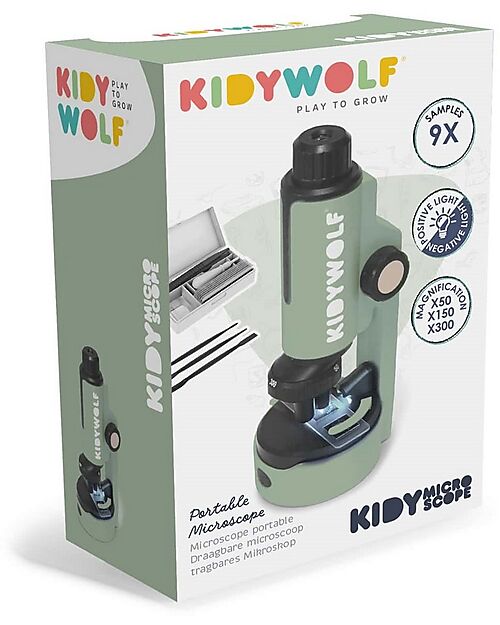 Kidywolf Portable Microscope - Green - 8+ Years STEM toys