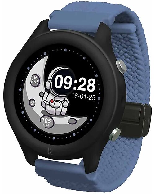 Kidywolf Smartwatch per Bambini con Monitoraggio Salute e Funzioni Smart - Blue Watches