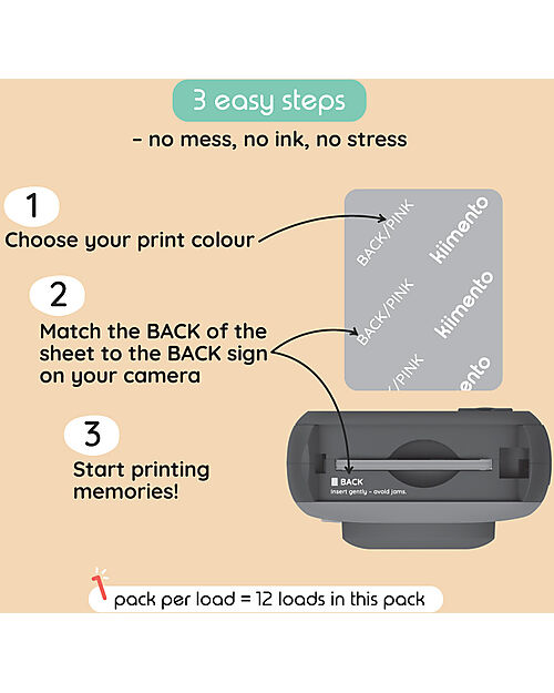 Kiimento Kiimento Ink-Free Print Cards for Model P2 Camera - 120 Pack - Value Pack Cameras
