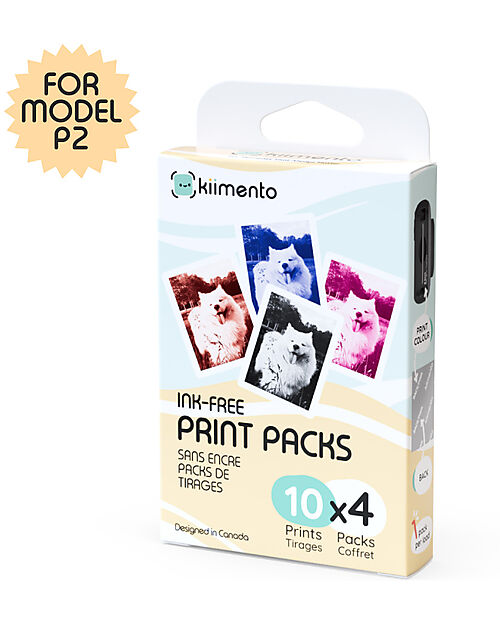 Kiimento Kiimento Ink-Free Print Cards for Model P2 Camera - 40 Pack Cameras