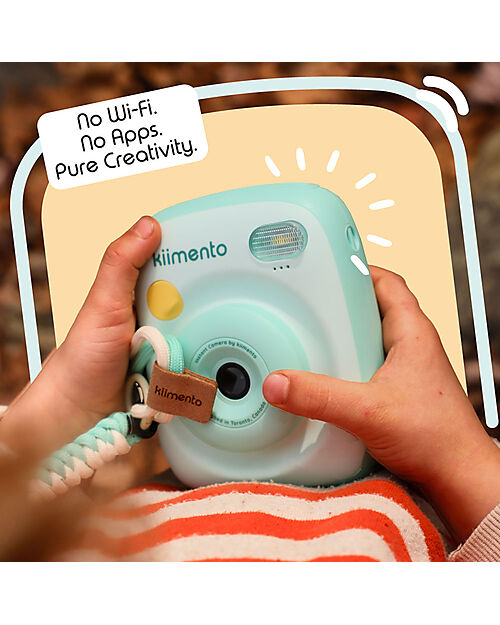 Kiimento Kiimento Instant Print Digital Camera - Mint - Ink-Free Printing - Ages 8+ Cameras