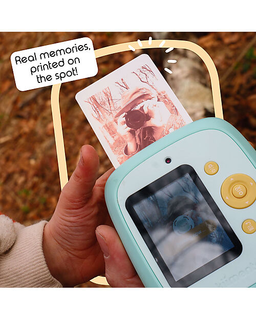 Kiimento Kiimento Instant Print Digital Camera - Mint - Ink-Free Printing - Ages 8+ Cameras
