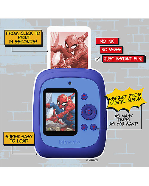 Kiimento Kiimento Instant Print Digital Camera - Spider-Man - Ink-Free Printing - Ages 8+ Cameras