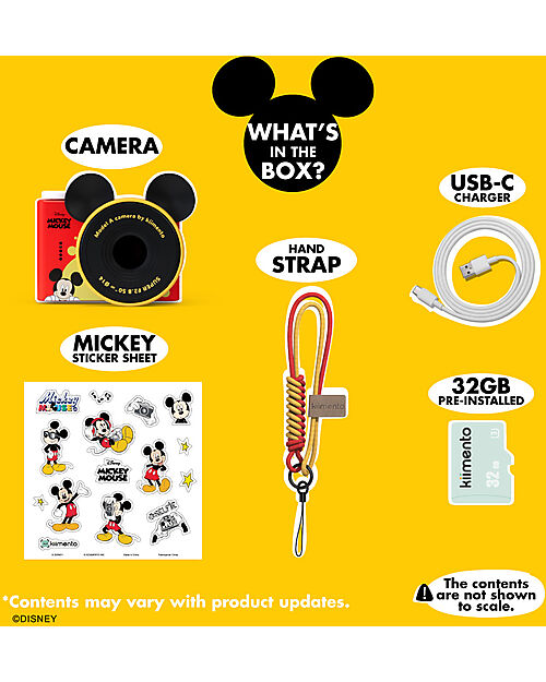 Kiimento Kiimento Mini Digital Camera - Mickey Mouse - Photo & Video - Ages 3+ Cameras