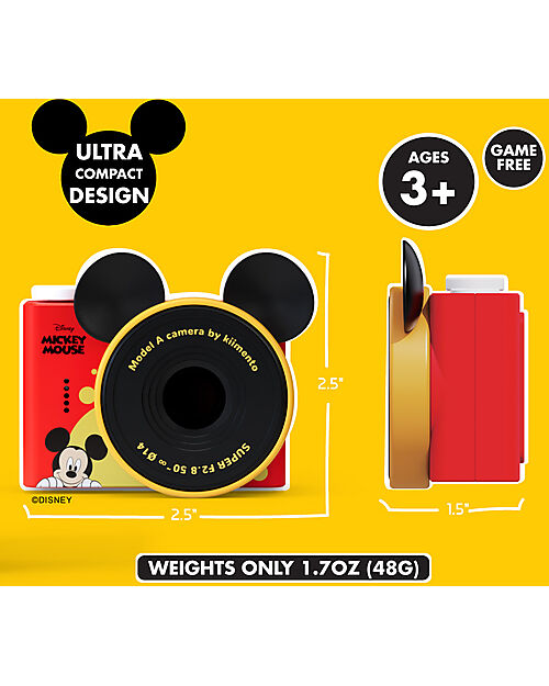 Kiimento Kiimento Mini Digital Camera - Mickey Mouse - Photo & Video - Ages 3+ Cameras