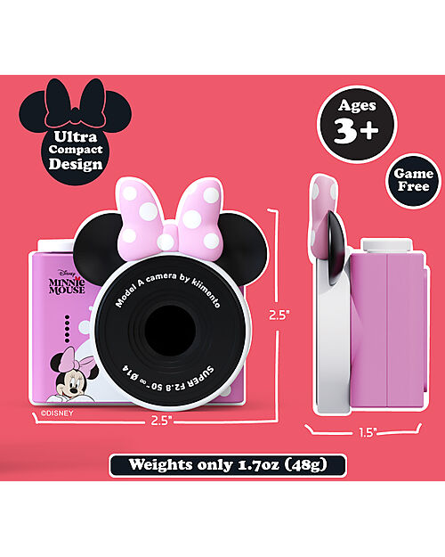 Kiimento Kiimento Mini Digital Camera - Minnie Mouse - Photo & Video - Ages 3+ Cameras
