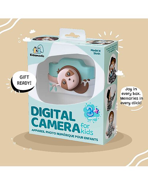 Kiimento Kiimento Touchscreen Digital Camera - Zippy the Sloth - Photo & Video - Ages 5+ Cameras
