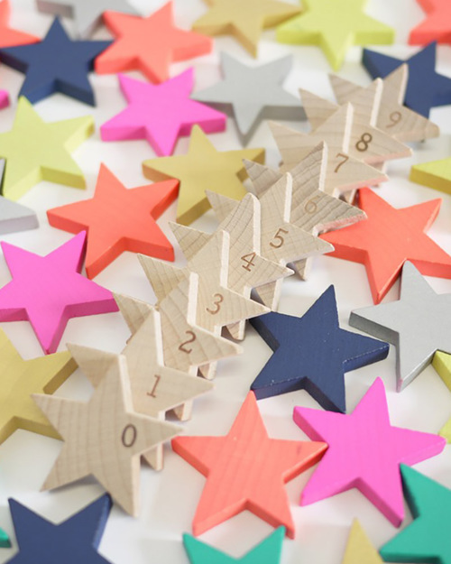 Kiko+ and gg* Colourful Tanabata Star Dominoes - Made From FSC Beechwood! Traditional Toys