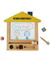 Kiko+ and gg* Magic Drawing Board Oekaki House Dog - Sustainable Beechwood Non-toxic colours Drawing Boards