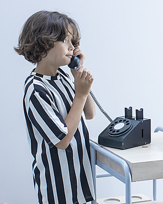 Kiko+ and gg* Toy Telephone, Black - Includes Coins and Coin Purse! Pretend Play