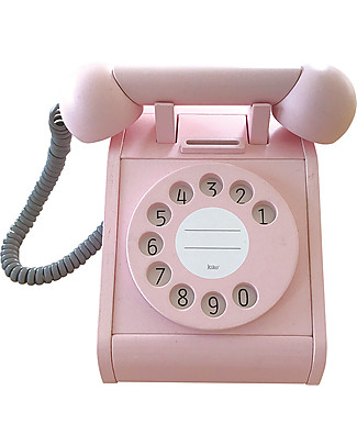 Kiko+ and gg* Toy Telephone, Pink - Includes Coins and Coin Purse! Pretend Play