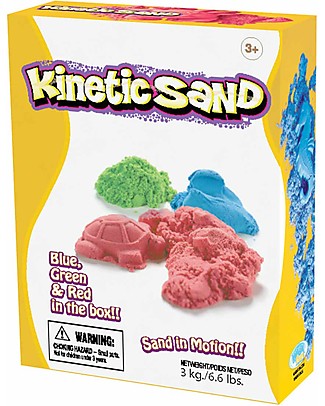 Kinetic Sand Kinetic Sand 3 kg, 3 Colours - Soothing, tidy and anti-allergic! Creative Toys