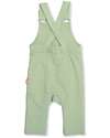 Kite Dungarees - Light Green - Bunny Print - with Front Pocket - Organic Cotton Dungarees