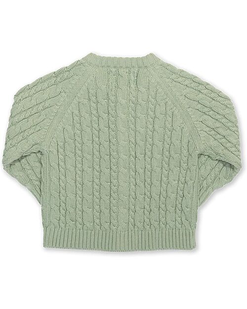 Kite Knitted Cardigan - Light Green - with Buttons - 100% Organic Cotton Cardigans