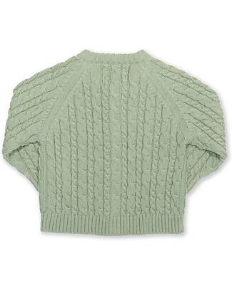 Kite Knitted Cardigan - Light Green - with Buttons - 100% Organic Cotton Cardigans