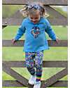 Kite Leggings - Floral - with Elasticized Waist - Organic Cotton Jersey Leggings
