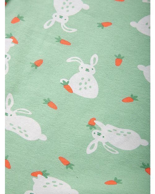 Kite Leggings - Light Green - Bunny Print - with Elasticated Waist - Organic Cotton Leggings