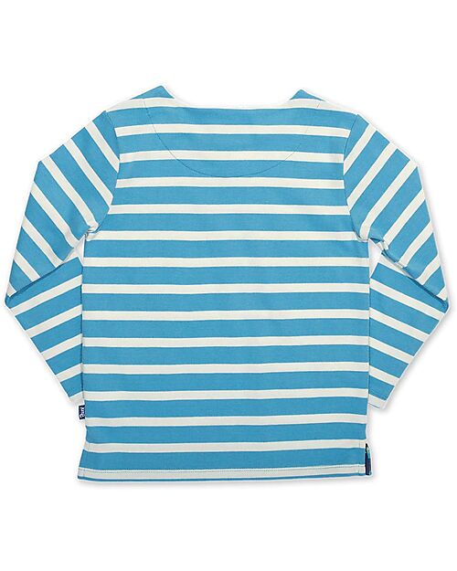 Kite Long Sleeve Shirt - Blue - Stripes with Print - 100% Organic Cotton Long Sleeves Tops
