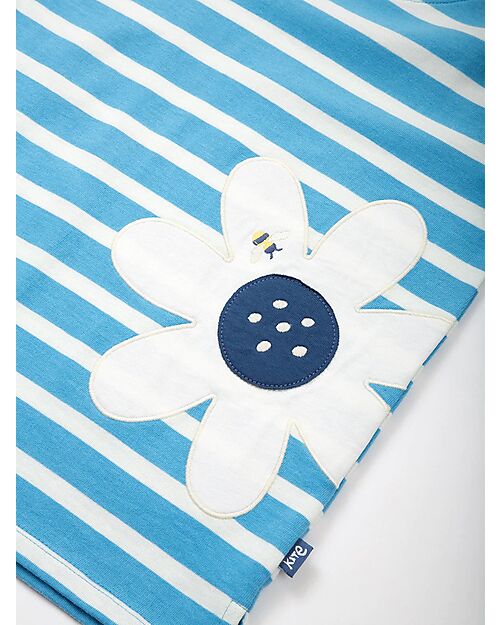 Kite Long Sleeve Shirt - Blue - Stripes with Print - 100% Organic Cotton Long Sleeves Tops