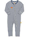 Kite Long Sleeved Sleepsuit Growing Up - Grow Together - Blue Navy - 100% Organic Cotton Babygrows