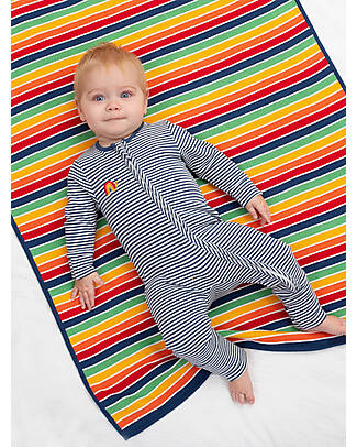 Kite Long Sleeved Sleepsuit Growing Up - Grow Together - Blue Navy - 100% Organic Cotton Babygrows
