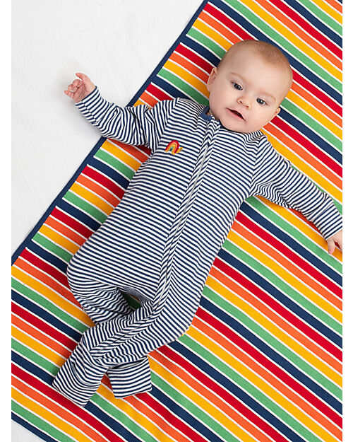 Kite Long Sleeved Sleepsuit Growing Up - Grow Together - Blue Navy - 100% Organic Cotton Babygrows