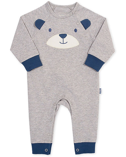 Kite Long Sleeved Sleepsuit - Otterly - Grey - Organic Cotton Babygrows