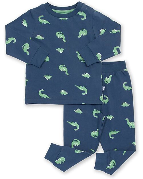 Kite Pajama Set - Blue - Floral Print - Organic Cotton Jersey Pyjamas
