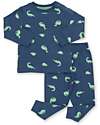 Kite Pajama Set - Blue - Floral Print - Organic Cotton Jersey Pyjamas