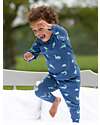 Kite Pajama Set - Blue - Floral Print - Organic Cotton Jersey Pyjamas