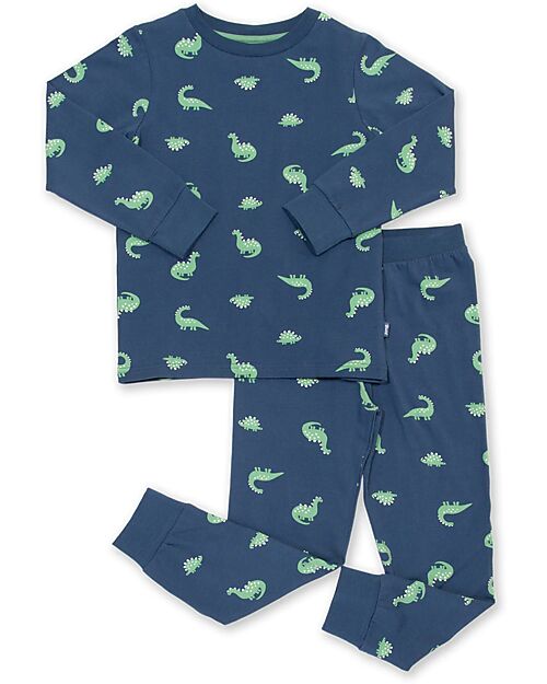 Kite Pajama Set - Blue - Floral Print - Organic Cotton Jersey Pyjamas
