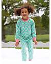 Kite Pajama Set - Green - Floral Print - Organic Cotton Jersey Pyjamas