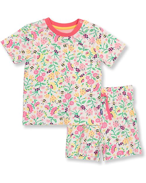Kite Pajama Set - Pink - Floral Print - Organic Cotton Pyjamas