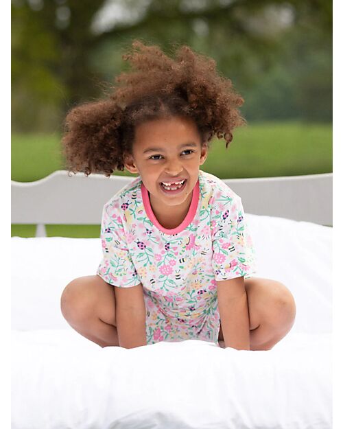 Kite Pajama Set - Pink - Floral Print - Organic Cotton Pyjamas