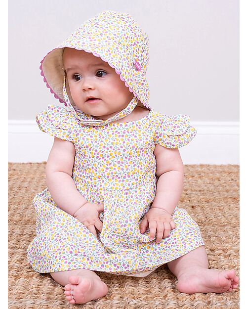 Kite Set Dress with Shorts - Little Bud - Ruffled Sleeves - 100% Organic Cotton Dresses_