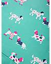 Kite Short Sleeves Dress - Green - Dogs - Flared Cut - Organic Cotton Jersey Dresses_